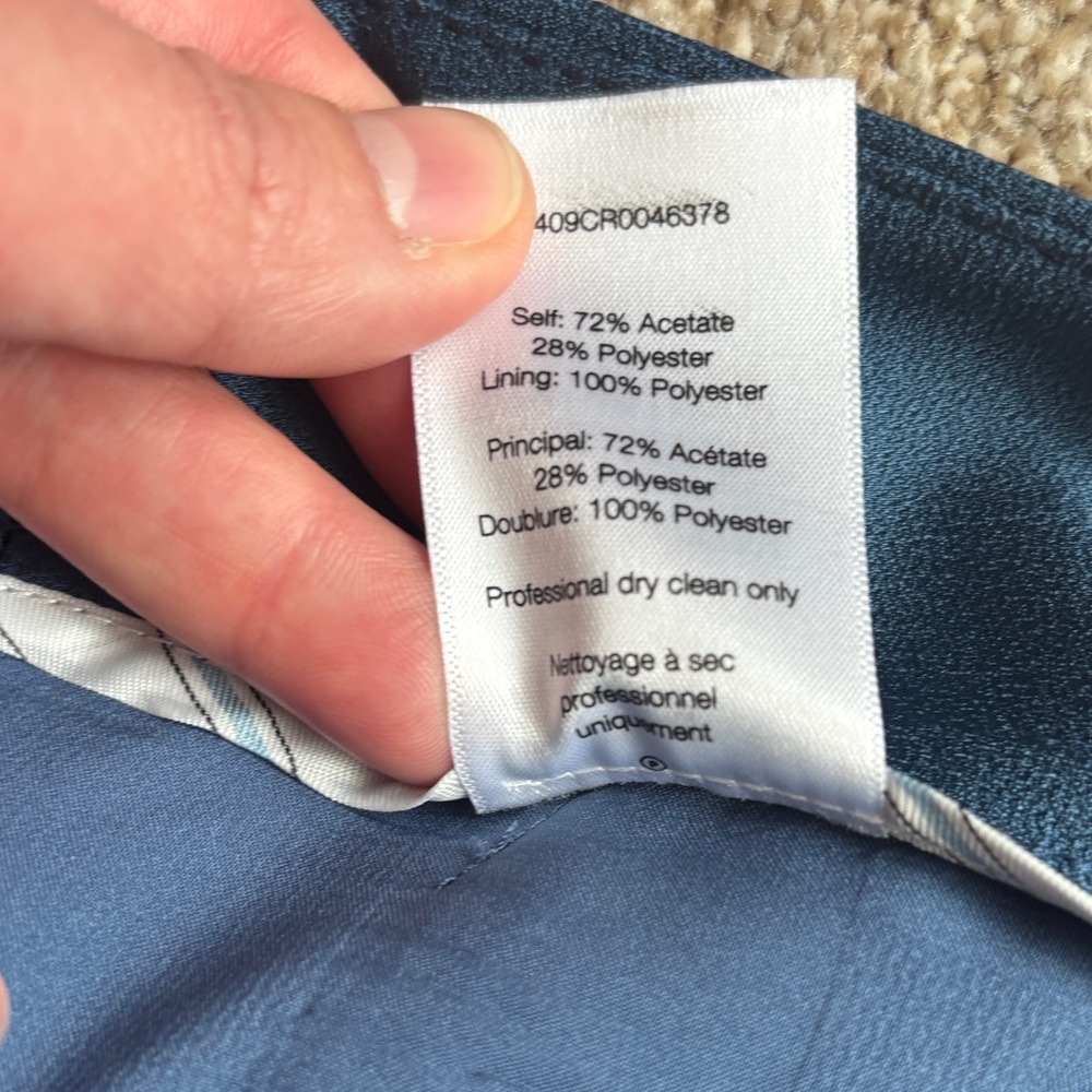 Veronica Beard Lebone High-Rise Flared Pants in Blue Stone sz 2 - Picture 9 of 10